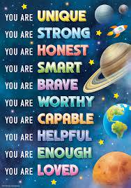 POSTER: YOU ARE UNIQUE, YOU ARE STRONG, YOU ARE HONEST...