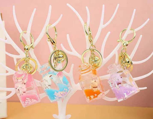 CAT IN JAR FLOATY KEYCHAIN