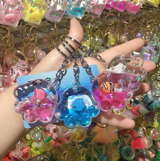 SEALIFE JELLYFISH FLOATY KEYCHAIN