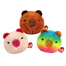 TY BEANIE BOUNCERS: CAPYBARA ASSORTMENT PINK, BROWN, RAINBOW