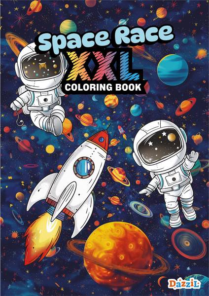 XXL COLORING BOOK: SPACE RACE