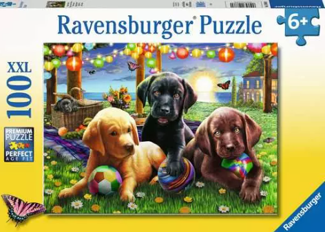 PUZZLE: PUPPY PICNIC 100 PC