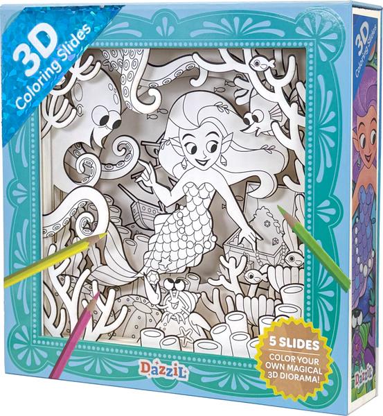 3D COLORING: MERMAID