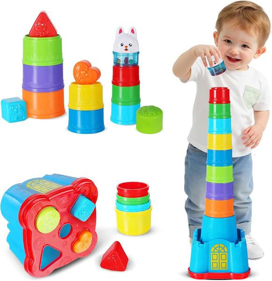 SAND AND WATER STACKING CUPS