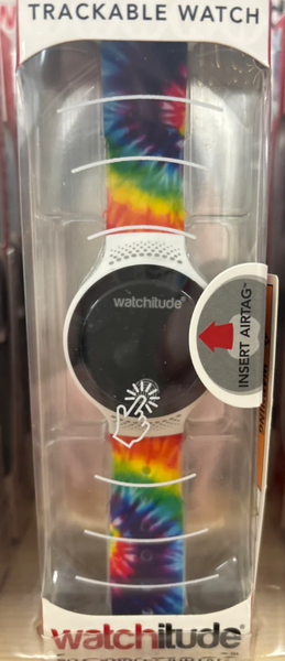 TAG'D 2 TRACKABLE WATCH- RAINBOW TIE DYE