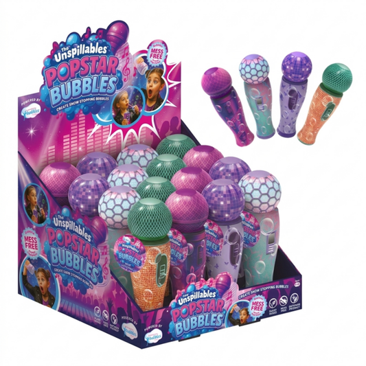 UNSPILLABLE POPSTAR BUBBLES