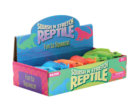 SQUISH N STRETCH REPTILE ASSORTED COLORS