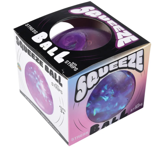SQUEEZE BALL WITH STRIPS