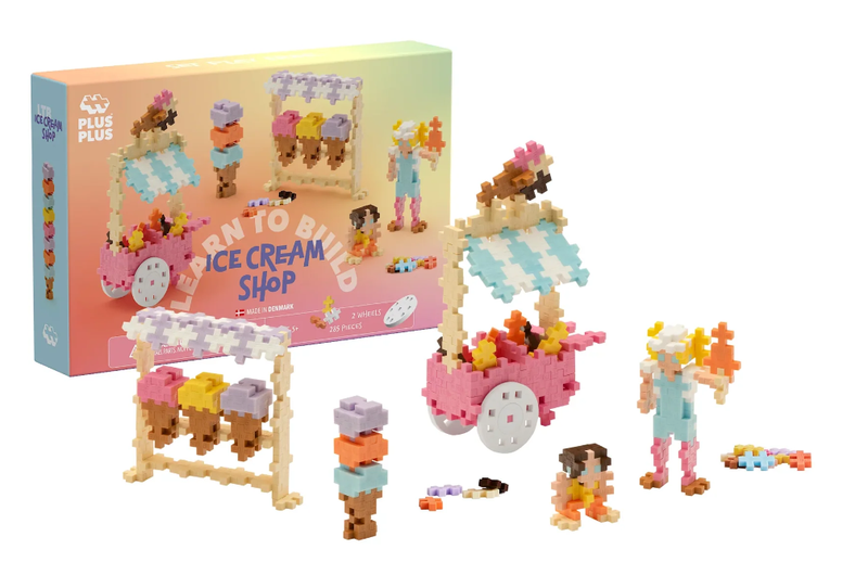 PLUS PLUS LEARN TO BUILD ICE CREAM SHOP