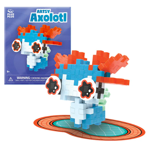 PLUS PLUS PET PACKET: ARTSY AXOLOTL