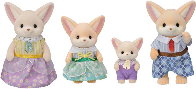 CALICO CRITTERS FENNEC FOX FAMILY