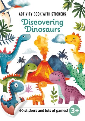 ACTIVITY BOOK WITH STICKERS DISCOVERING DINOASURS