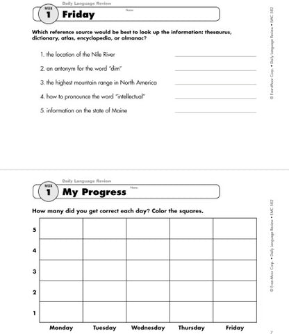 DAILY LANGUAGE REVIEW: GRADE 4