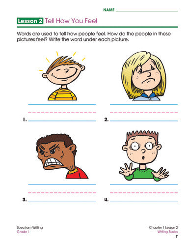 SPECTRUM COMMON CORE WRITING GRADE 1