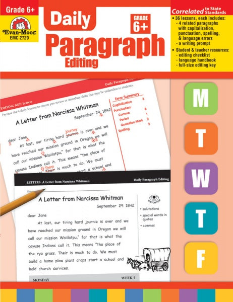 DAILY PARAGRAPH EDITING GRADE 6+