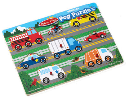 PEG PUZZLE: VEHICLES