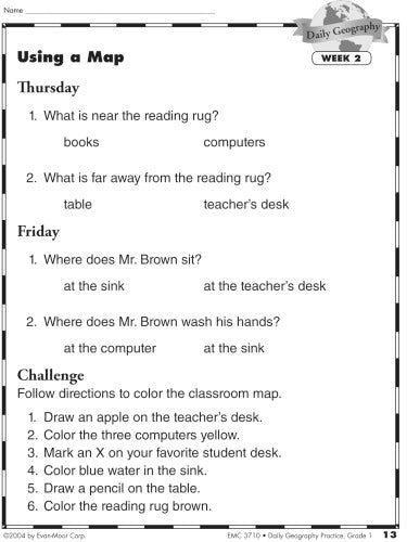 DAILY GEOGRAPHY PRACTICE GRADE 1