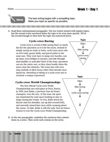 DAILY 6-TRAIT WRITING GRADE 7