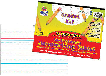 HANDWRITING TABLET MULTI-SENSORY RAISED RULE GRADE K-1