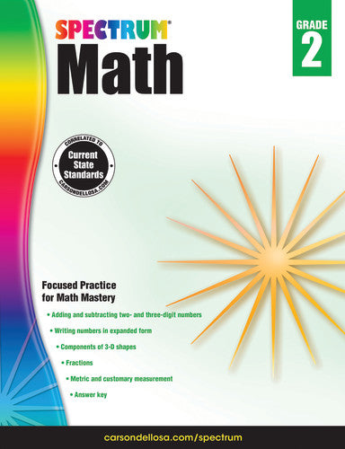 SPECTRUM COMMON CORE MATH GRADE 2