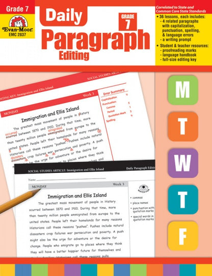 DAILY PARAGRAPH EDITING GRADE 7