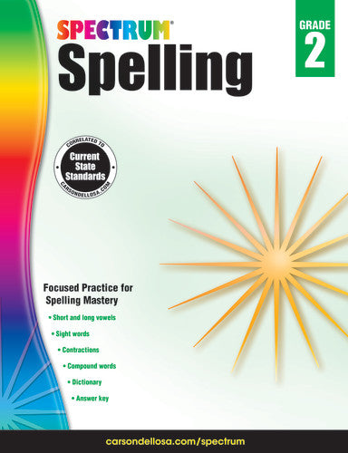 SPECTRUM COMMON CORE SPELLING GRADE 2