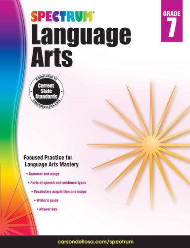 SPECTRUM COMMON CORE LANGUAGE ARTS GRADE 7