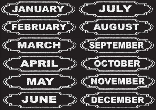 DIE-CUT MAGNETS: MONTHS OF THE YEAR