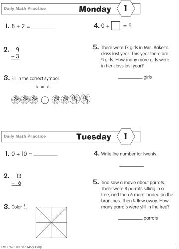 DAILY MATH PRACTICE GRADE 3