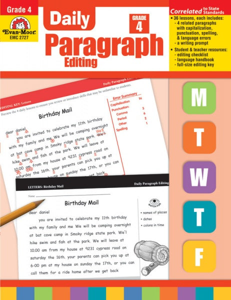 DAILY PARAGRAPH EDITING GRADE 4