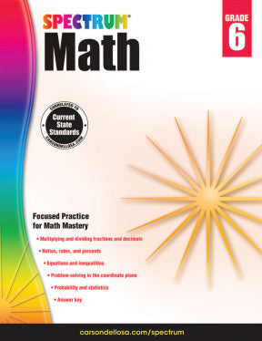 SPECTRUM COMMON CORE MATH GRADE 6