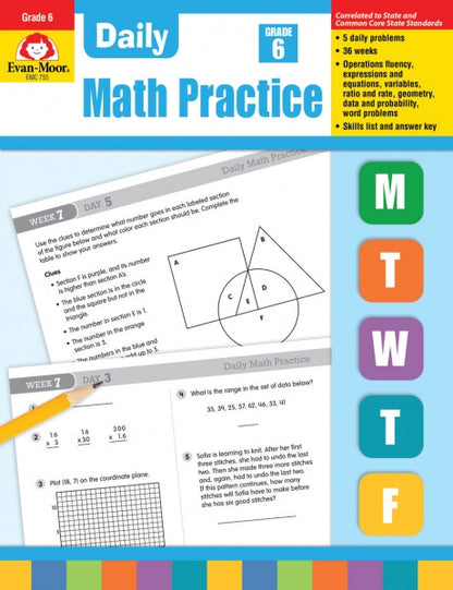 DAILY MATH PRACTICE GRADE 6