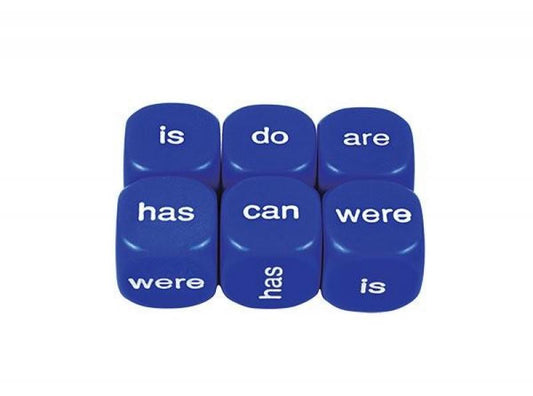 DICE: BEING & HELPING VERBS IS, ARE, HAS, CAN, D