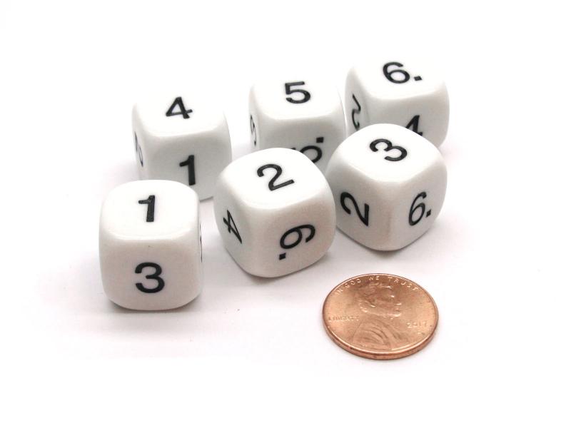 DICE: NUMBERS 1-6