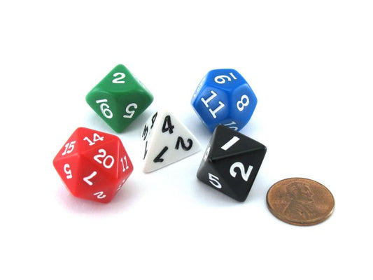 DICE: POLYHEDRAL OPAQUE ASSORTED