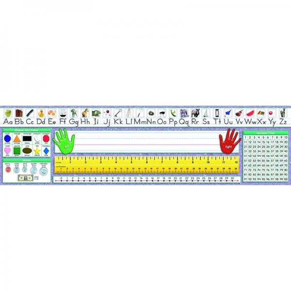 DESK PLATES: PRIMARY/TRADITIONAL MANUSCRIPT HUNDRED CHART