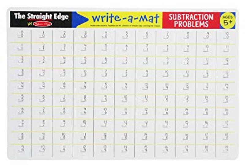 LEARNING MAT: SUBTRACTION PROBLEMS