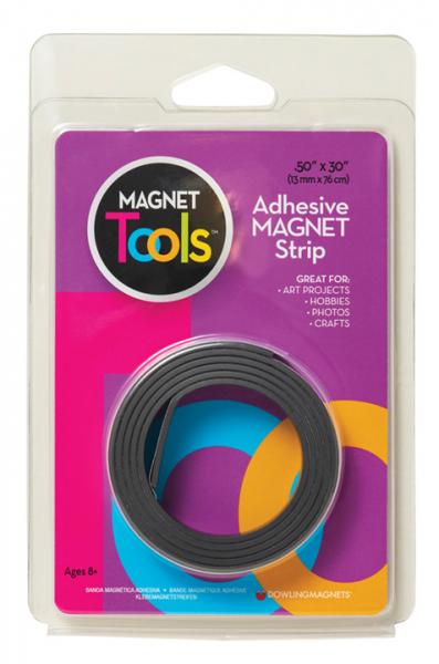 MAGNETIC STRIP 1/2"X30" ROLL WITH ADHESIVE
