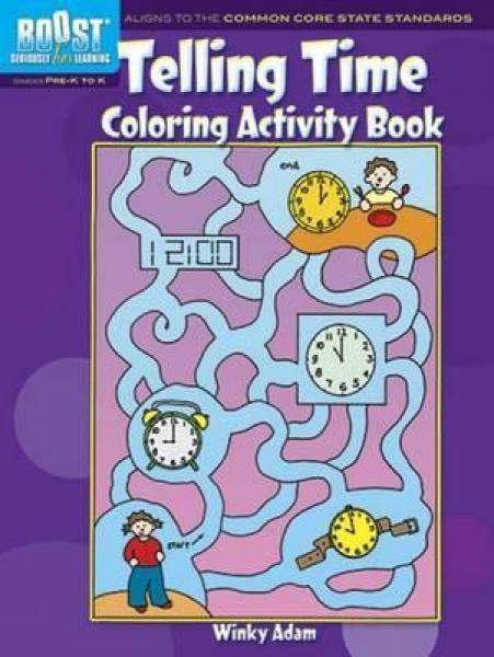 TELLING TIME COLORING/ACTIVITY BOOK