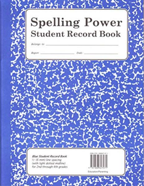 SPELLING POWER STUDENT RECORD BOOK BLUE