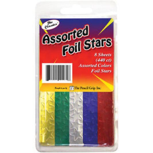 STICKERS: FOIL STARS ASSORTED 440 CT
