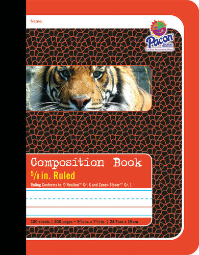 COMPOSITION BOOK: 5/8" RULED