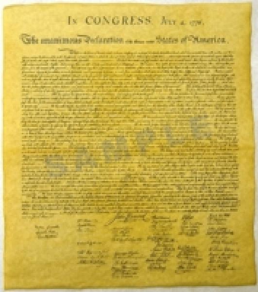 HISTORICAL DOCUMENT: #5-DECLARATION OF INDEPENDENCE