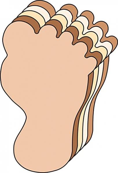 CUT-OUTS: FOOT MULTICULTURAL