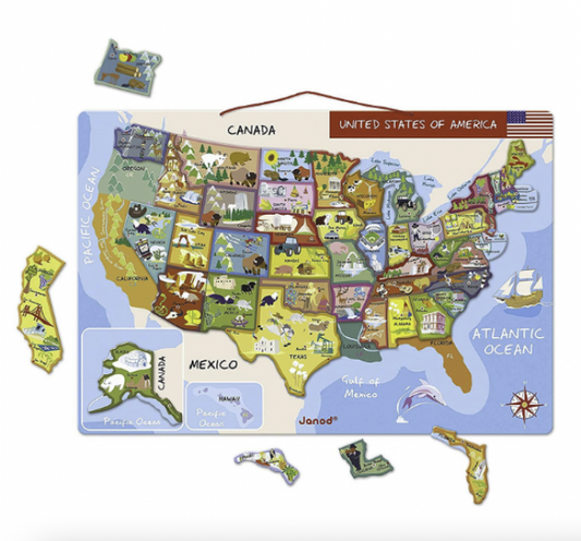 PUZZLE: MAGNETIC USA MAP