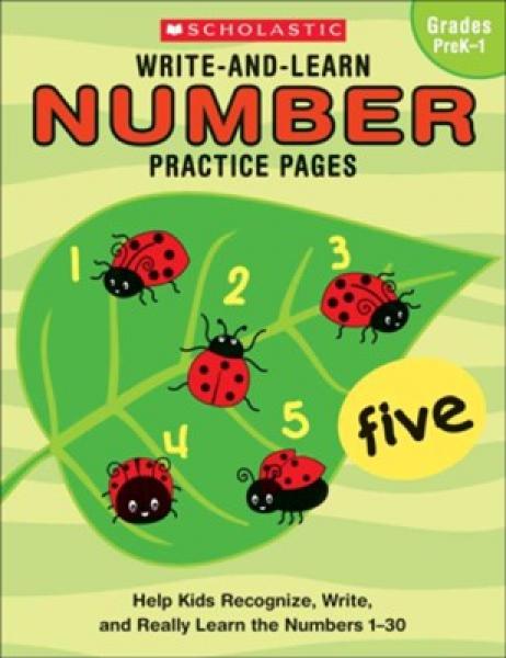 WRITE-AND-LEARN NUMBER PRACTICE PAGES