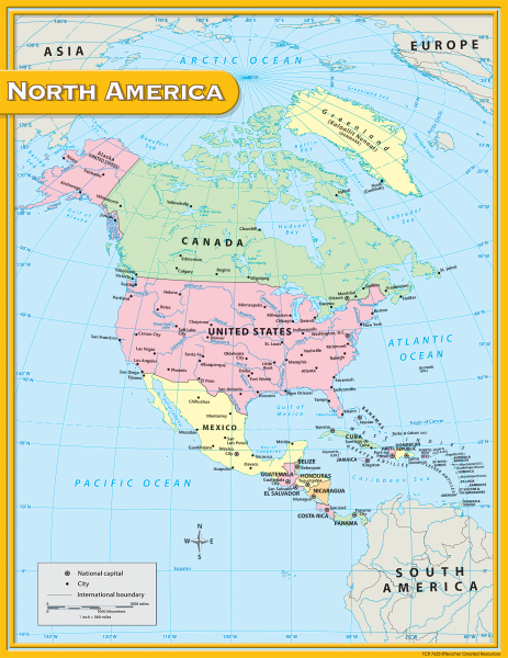 CHART: NORTH AMERICA MAP