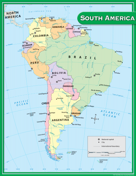 CHART: SOUTH AMERICA MAP