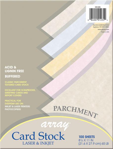 CARD STOCK: PARCHMENT 100CT