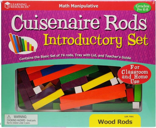 CUISENAIRE RODS: INTRODUCTORY SET WOOD SET OF 74